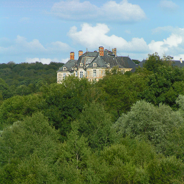 paysage avec un chateau