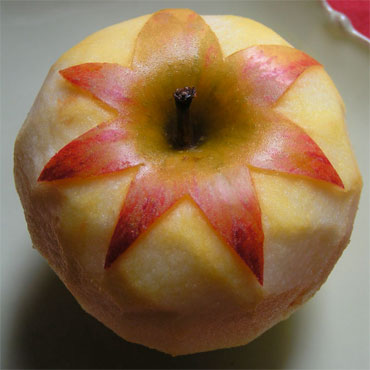 pomme décorée